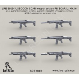 USSOCOM SCAR weapon system FN SCAR-L - Mk. 16 Close Quarter CombatCQC and Close Quarter CombatCQC with suppressor military SCAR-D-sd Advanced armament corp