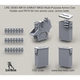 MK19-3/MK47 MK93 Multi-Purpose Ammo Can Holder and PA70 60 mm ammo cans, ammo belts