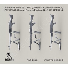 MAG 58 GSMG (General Support Machine Gun), L7A2 GPMG (General Purpose Machine Gun), C6  GPMG, etc.