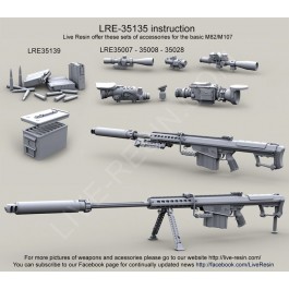 Barrett M107A1 .50 Caliber LRSR and Barrett M107A1 .50 Caliber LRSR CQB with quick-attach Barrett QDL Suppressor