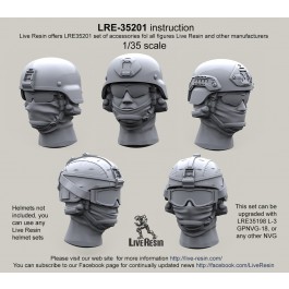 Head with balaclavas and headsets for MICH helmet
