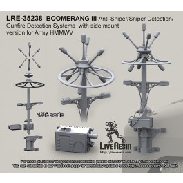 BOOMERANG III Anti-Sniper/Sniper Detection/Gunfire Detection Systems with side mount version for Army HMMWV  
