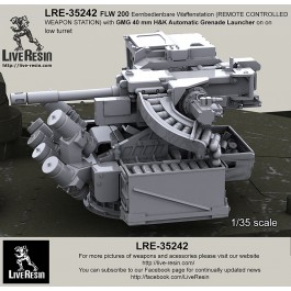 FLW 200 Eernbedienbare Waffenstation (REMOTE CONTROLLED WEAPON STATION) with GMG 40 mm H&K Automatic Grenade Launcher on low turret for Leopard2A7 - Leopard 2PSO, Boxer GTK, Dingo 2, etc