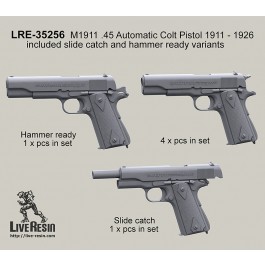 M1911 .45 Automatic Colt Pistol 1911 - 1926 included slide catch and hammer ready variants