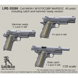 Colt M45A1 M1070CQBP MARSOC .45 pistol, slide catch and hammer ready version