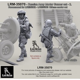 Russian Army Mortar Gunner set 2. For LRE35362 - LRE35363 120mm mortar set