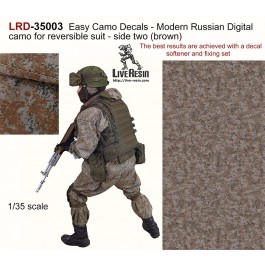 Easy Camo Decals - Modern Russian Digial camo for reversible suit - side two (brown) The best results are achieved with a decal softener and fixing set