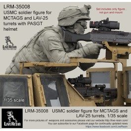 USMC soldier figure for MCTAGS and LAV-25 turrets with PASGT helmet. 