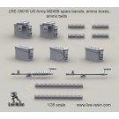 M240B spare barrels, ammo boxes, ammo belts