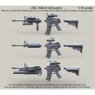 US Army M4 carbine Easy Kit, you can assemble 20 different carbine variations using just 9 parts, 1/16 scale