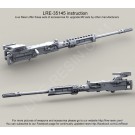 M2 Browning .50 Caliber Machine Gun Body with Surefire HellFighter Mount barrel bracket, M2 NV sight mount