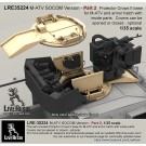 M-ATV SOCOM Version upgrade. Part 2 - Protector Crows II base for M-ATV and armor hatch with inside parts.