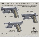 Colt M45A1 M1070CQBP MARSOC .45 pistol with empty holster included surefire light, slide catch and hammer ready version