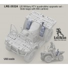 US Military ATV quadrobike upgrade set - Side bags with M4 carbine