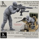USMC soldier figure for MCTAGS and LAV-25 turrets with realistic M40 gasmask.