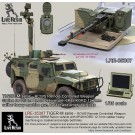 TIGER-M serie - RCWS Remote Controlled Weapon Station for SBRM Recon vehicle with 6P49 KORD 12.7mm caliber heavy machine gun, basket and empty belt links, set includes 2 pcs of KORD high realistic bodies flash hider and muzzle brake versions