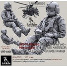 MH-6 Liitle Bird helicopter crew set - Pilot 1 equip by AIR WARRIOR SYSTEM (PSGC), HGU56/P helmet, correct to Kitty Hawk KH50004 MH-6 Little Bird