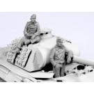 German tank crew. Summer 1940-45.  Two figures. 