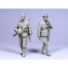 "Barbarossa".  German officer and infantryman.  Two figures. 