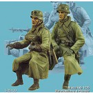 German motorcyclists with (Winter 1941-44) Two figures.