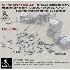 12.7 mm SPENT SHELLS -  for Soviet/Russian heavy mashine gun family - DShKM, NSV UTES, KORD  - post WWII/Modern period, 80 pcs in set