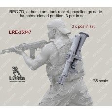 RPG-7D, airborne anti-tank rocket-propelled grenade launcher, closed position, 3 pcs in set