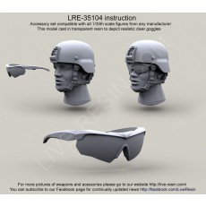 ESS Crossbow goggles Ballistic Eyeshields - ESS Eye Pro (model is made by from transparent resin) 