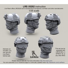 Head with balaclavas for Ops Core and Airframe helmet