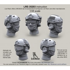 Head with balaclavas for Ops Core and Airframe helmet with headsets