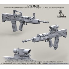 L85A1 SA80 Assault Rifle with iron sight and SUSAT scope
