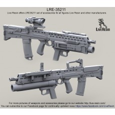 3 Live Resin 1/35 LRE-35210 L85A1 SA80 Assault Rifle with Iron Sight