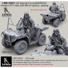 US Special Forces modern ATV rider with Mk18 carbine, seating
