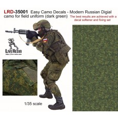 Easy Camo Decals - Modern Russian Digial camo for field uniform (dark green) The best results are achieved with a decal softener and fixing set