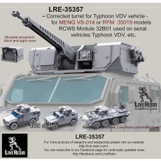 Corrected turret for Typhoon VDV vehicle - for MENG VS-014 or RFM  35019 models. RCWS Module 32В01 used on serial vehicles Typhoon VDV, etc.