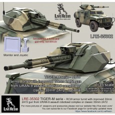 TIGER-M serie - RCW armor turret with improved 30mm 2A72 gun from URAN-9 assault robotized complex or classic 30mm 2A72 - optional